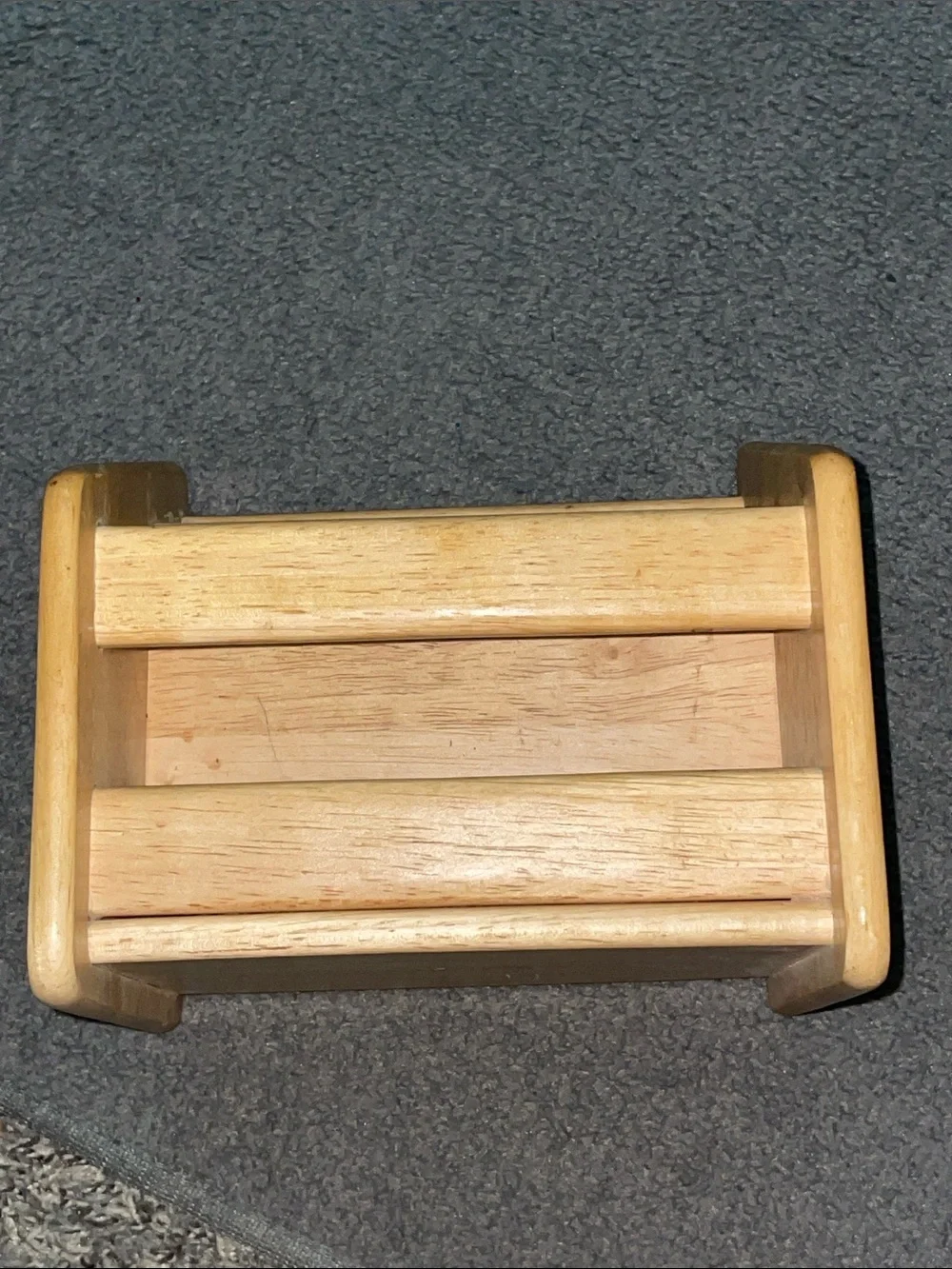Wooden Countertop Organizer Rack - Natural Wood
